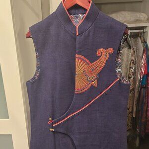 Boy's Long Indian Sherwani Vest